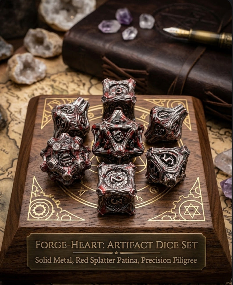 Solid metal dice