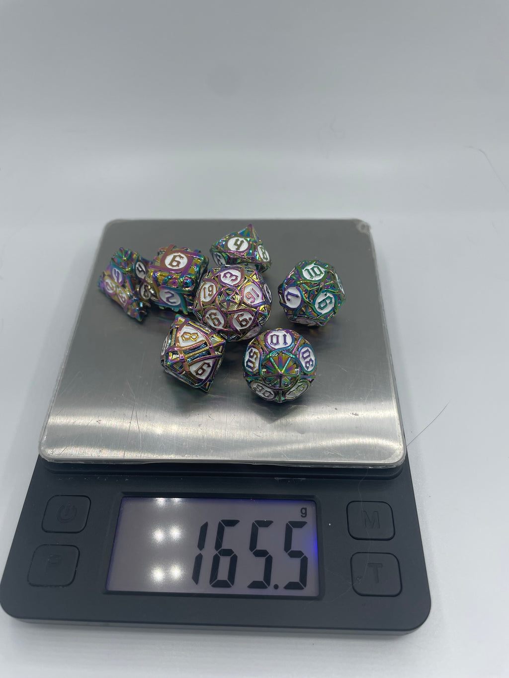 Metal Zongzi Dice Set Colorful and White Color
