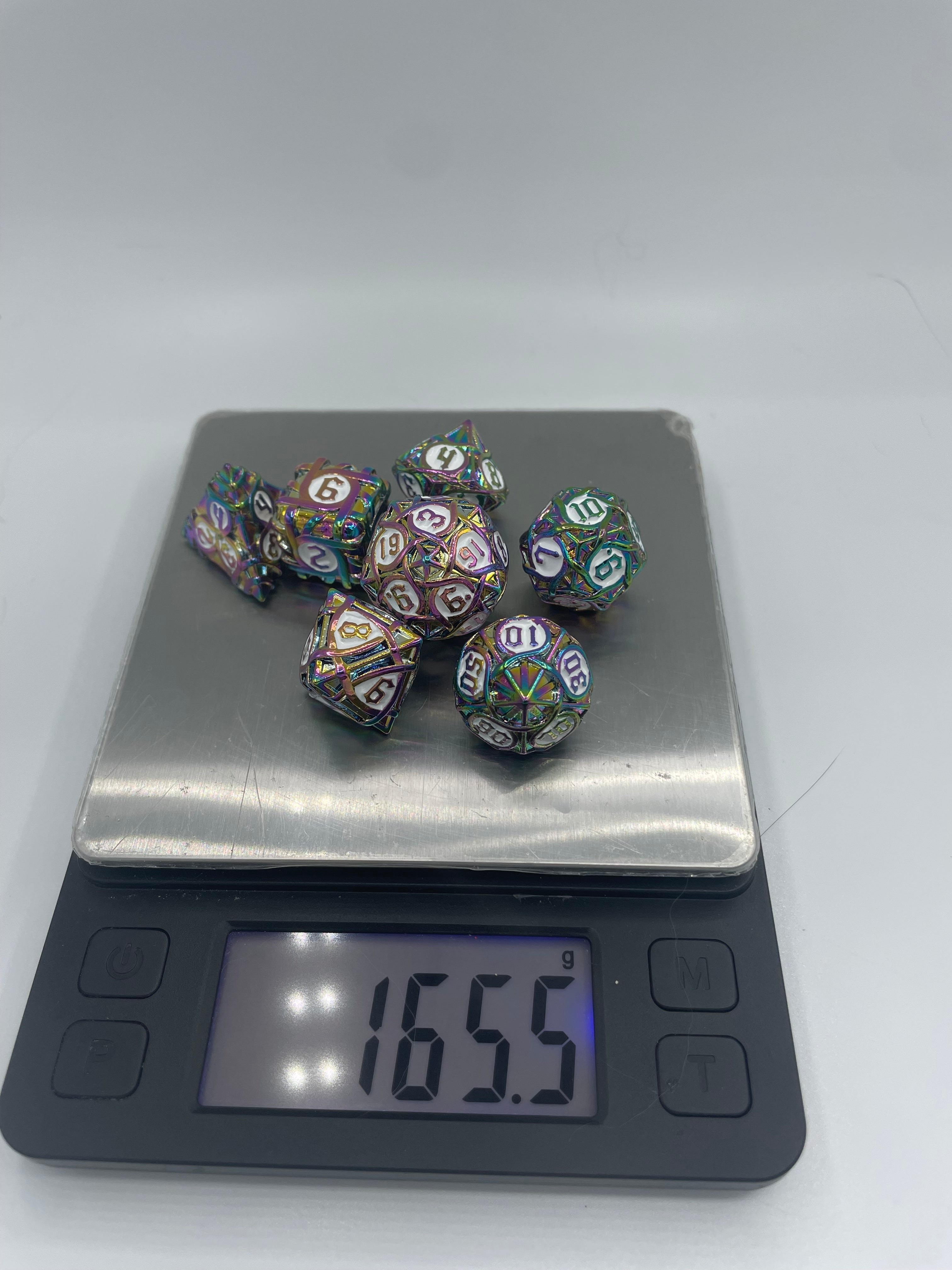 Metal Zongzi Dice Set Colorful and White Color