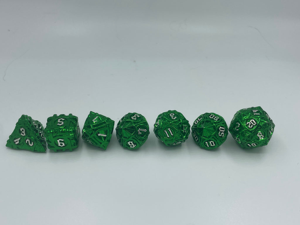 Metal Zongzi Dice Set Green