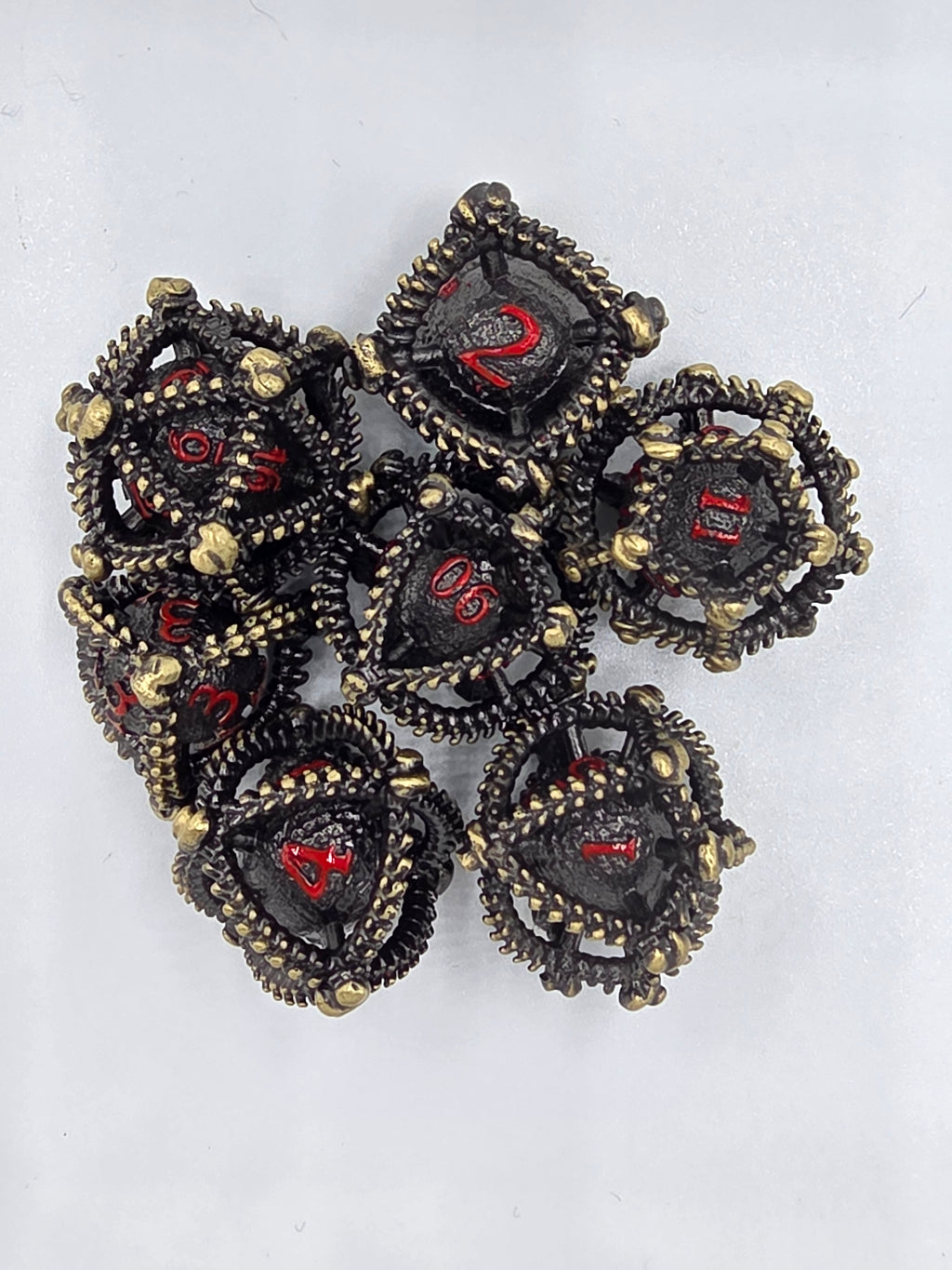 Hollow metal ball dice