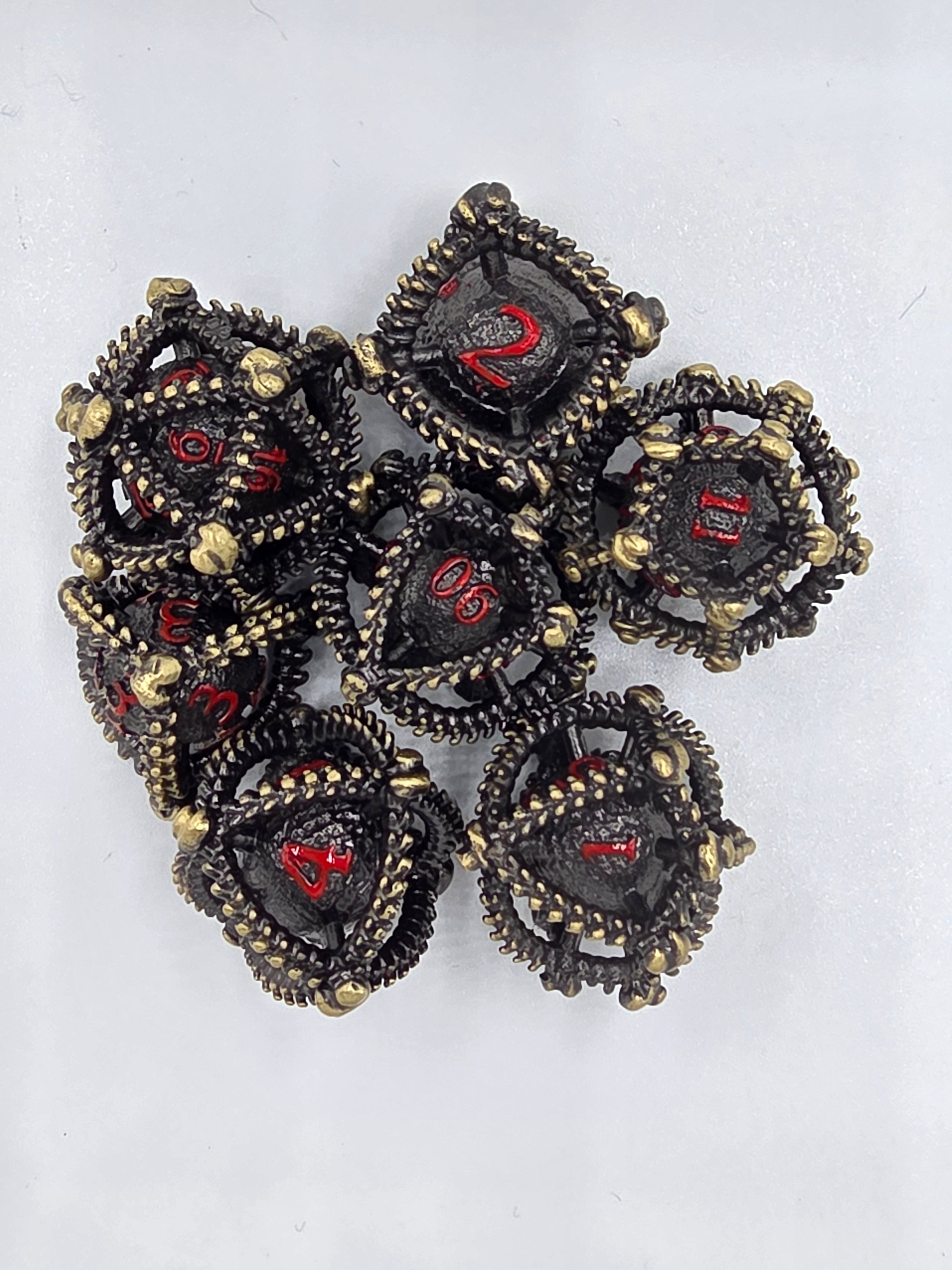 Hollow metal ball dice