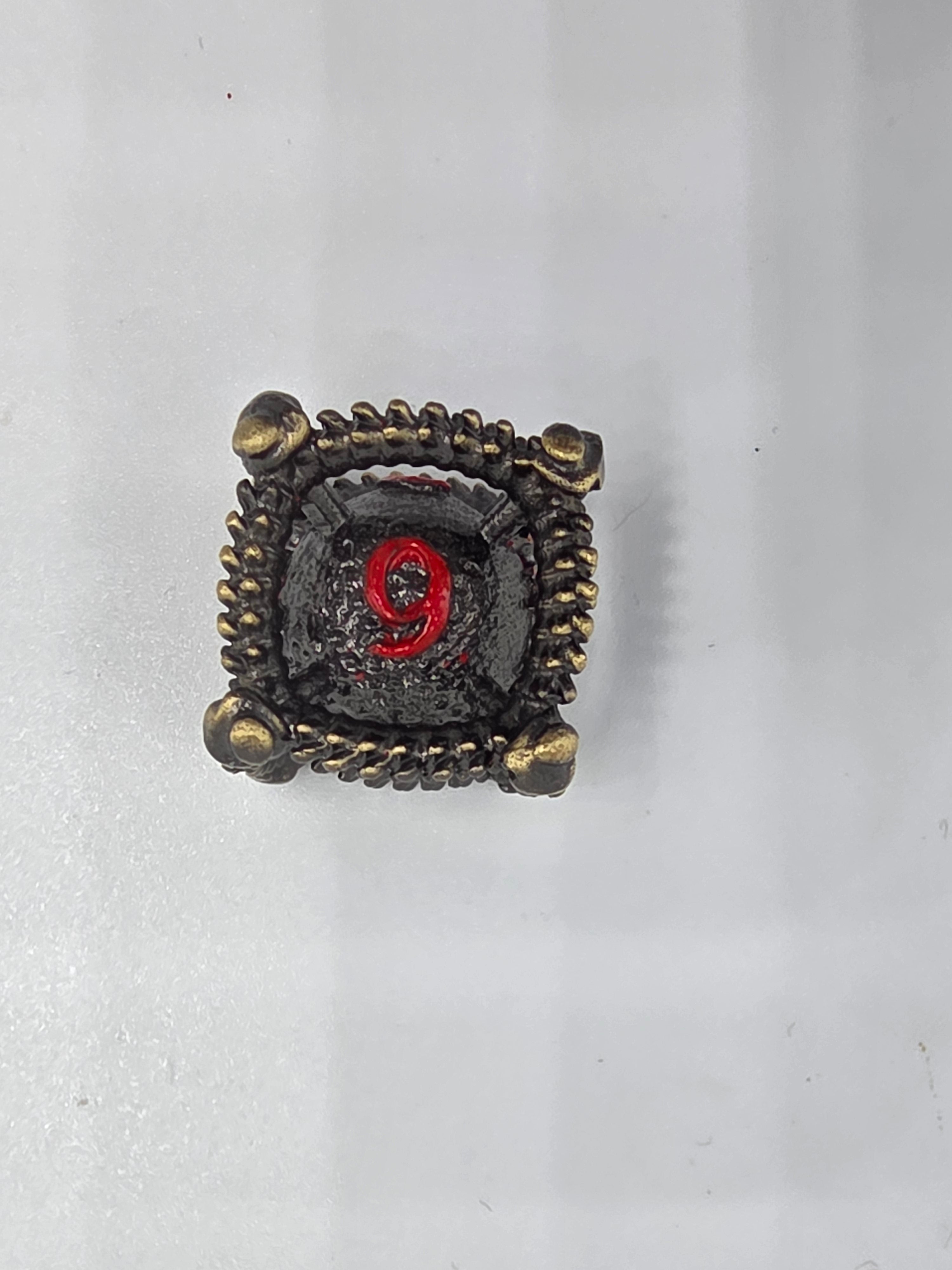 Hollow metal ball dice