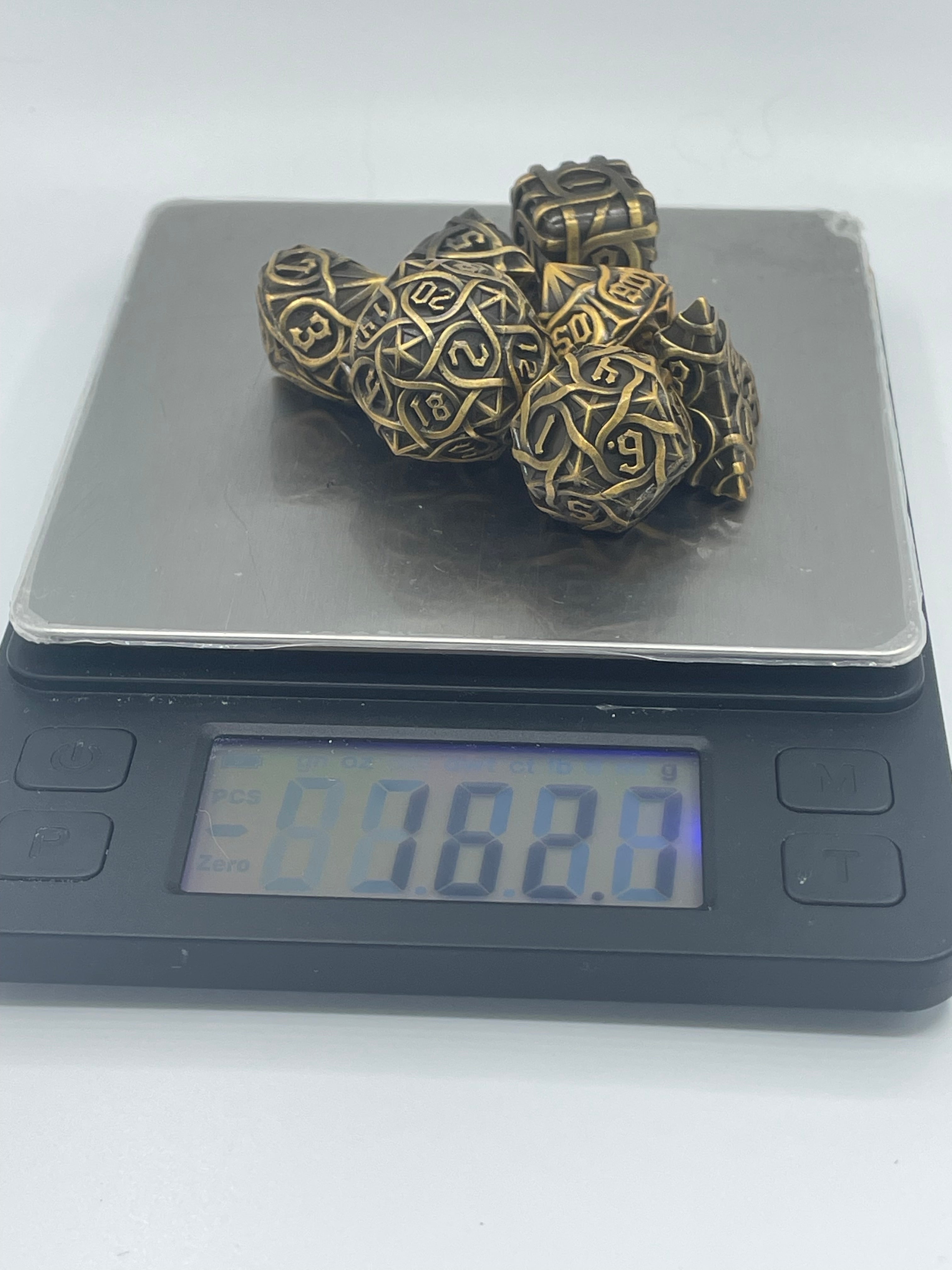 Metal Zongzi Dice Set Bronze