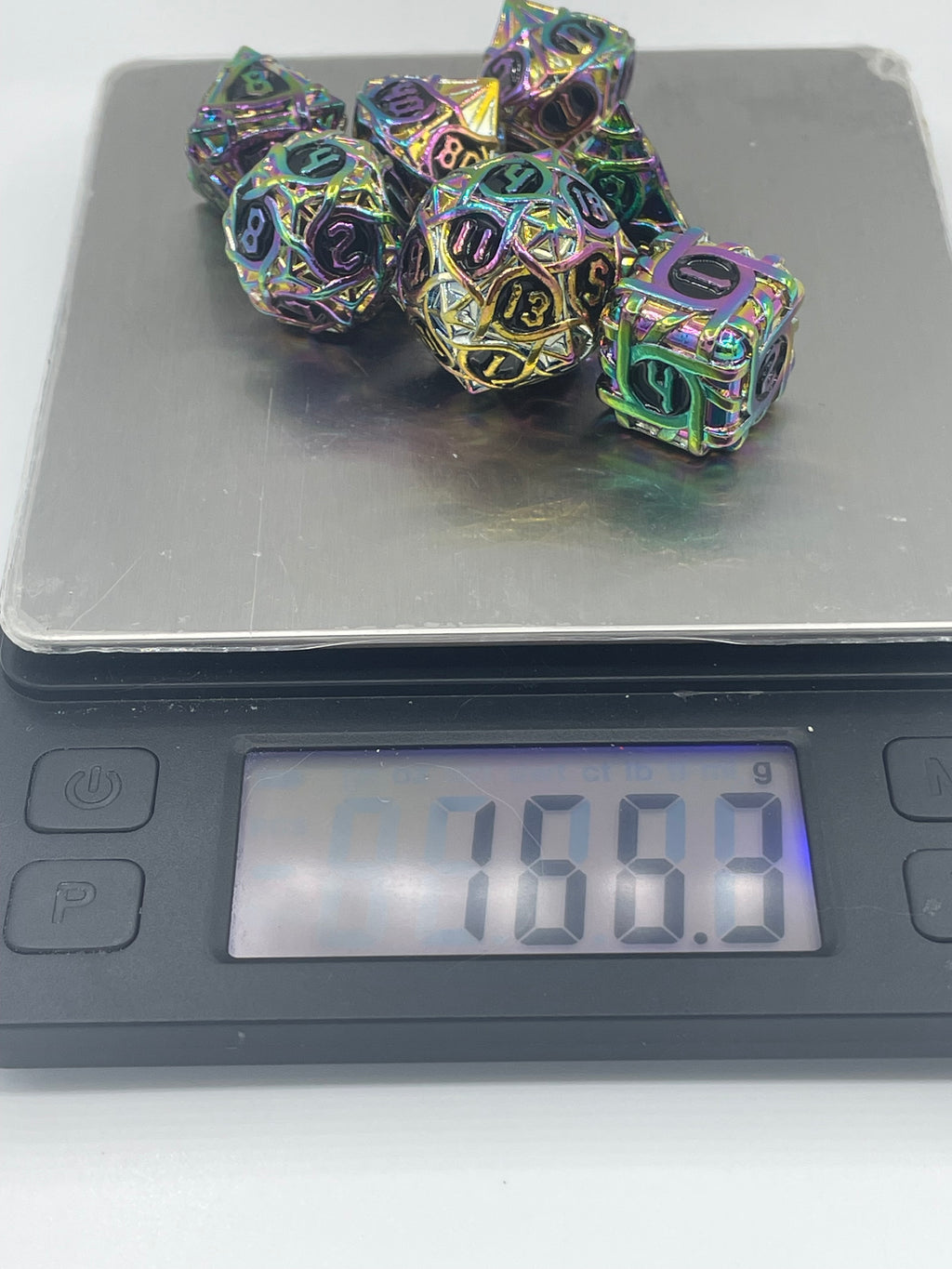 Metal Zongzi Dice Set Colorful and Black Color
