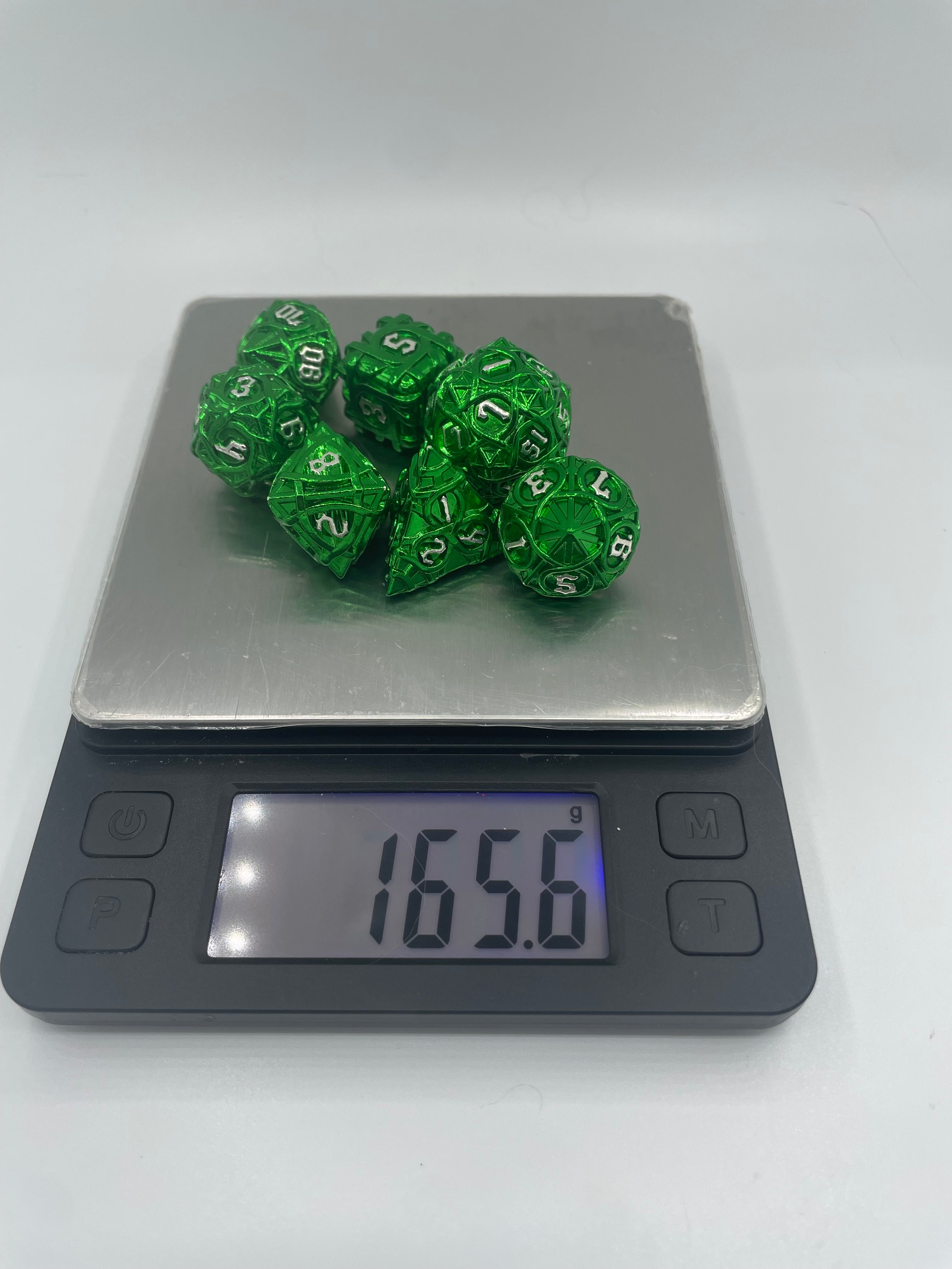 Metal Zongzi Dice Set Green
