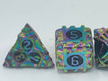 Metal Zongzi Dice Set Colorful and Black Color