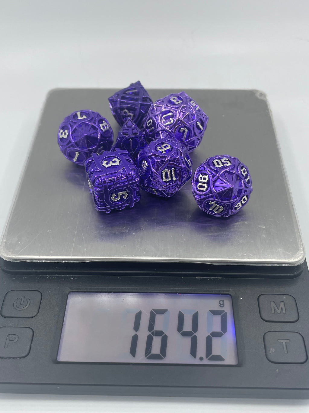 Metal Zongzi Dice Set Purple