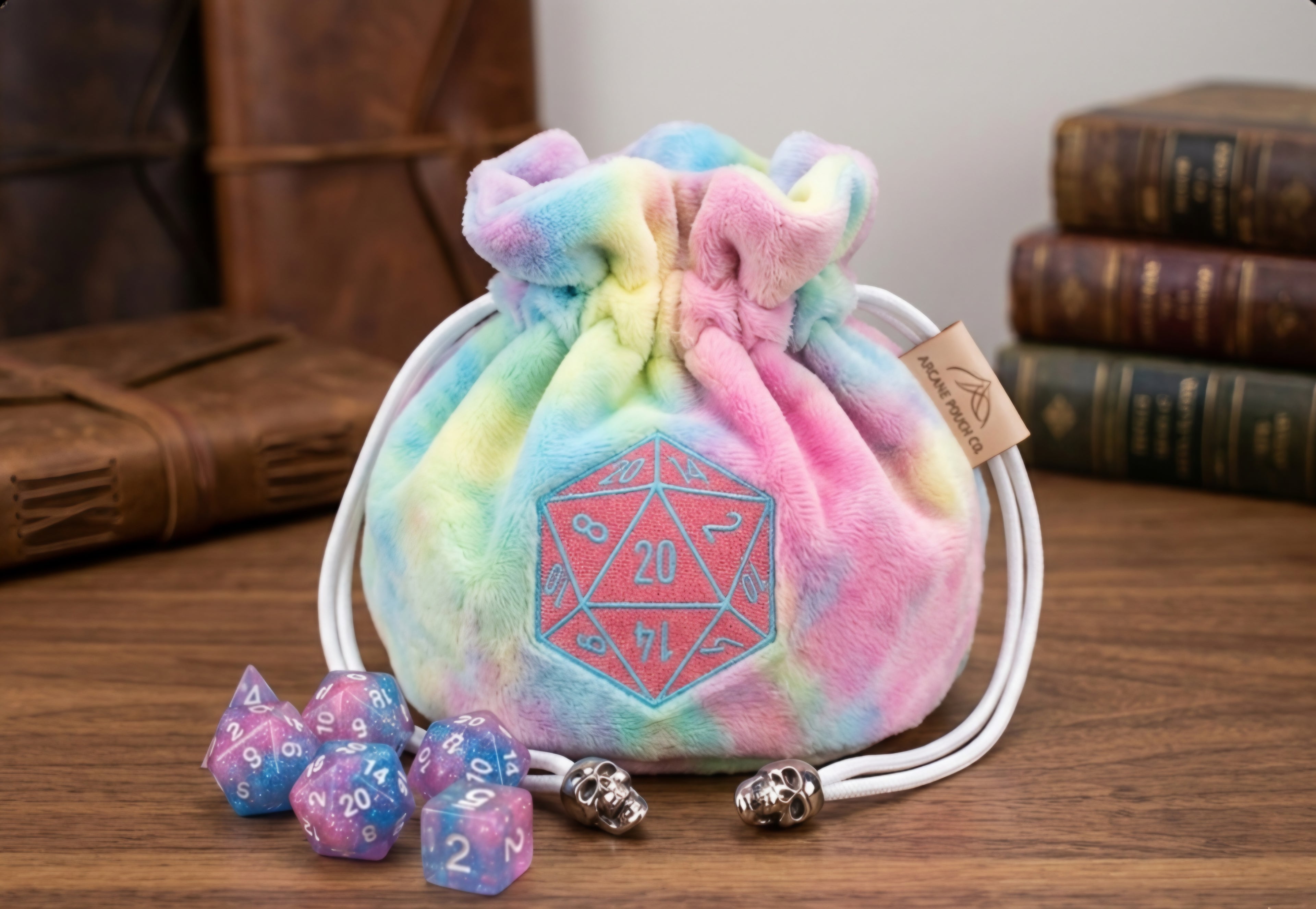Tie dye dice bag