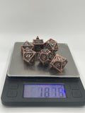 Solid metal dragon dice