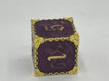 Solid Metal Dragon Dice Brown
