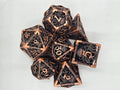 Hollow metal Kraken’s Cage dice set