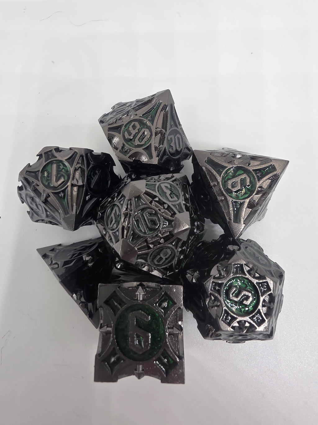 The Arcane solid metal dice set