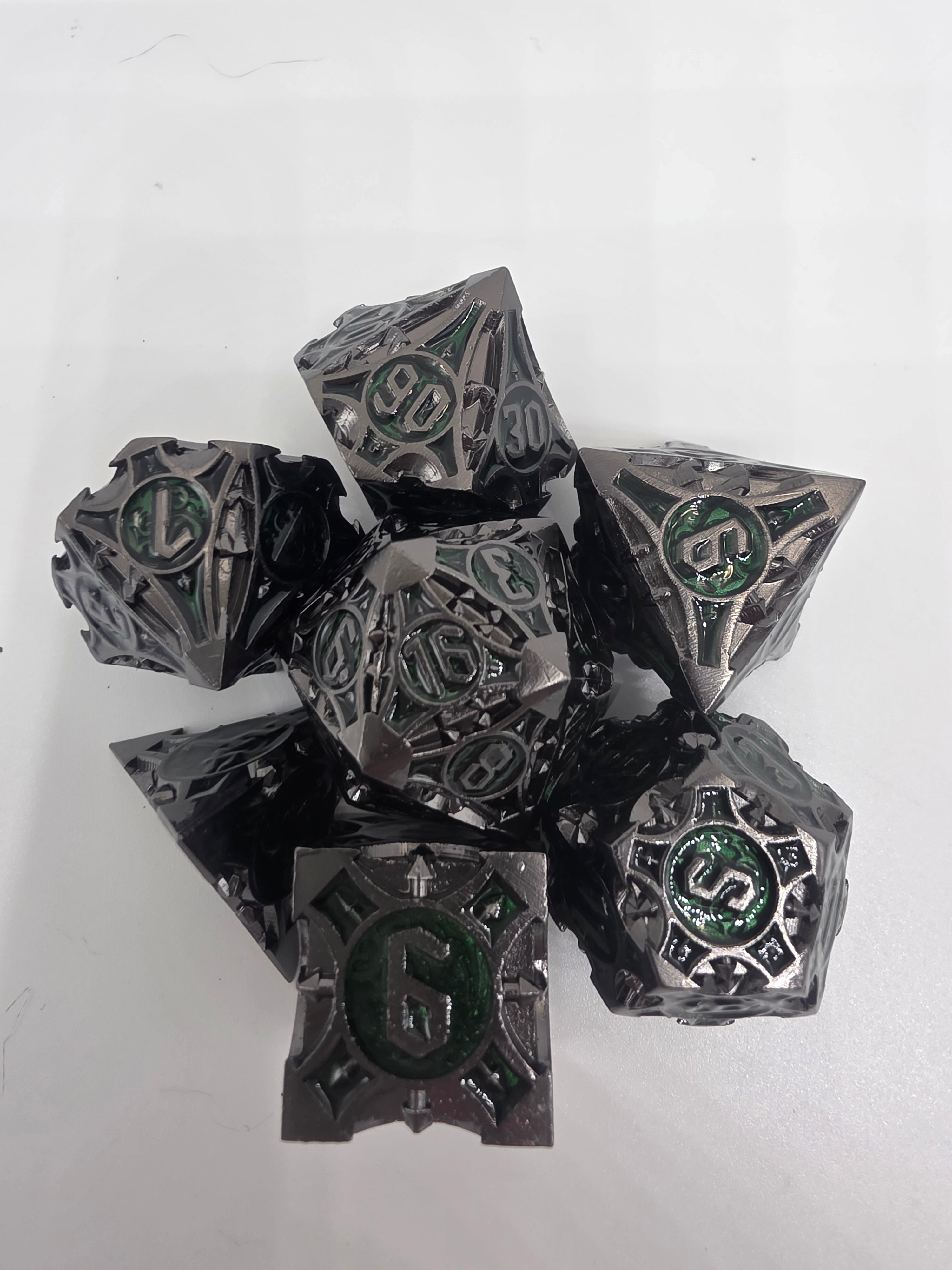 The Arcane solid metal dice set