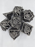 Matte hollow leaf dice set