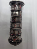 Dice tower with blood splatter