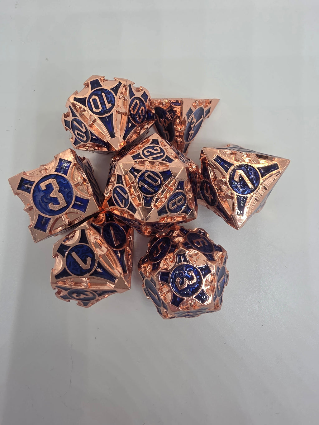 The Arcane solid metal dice set