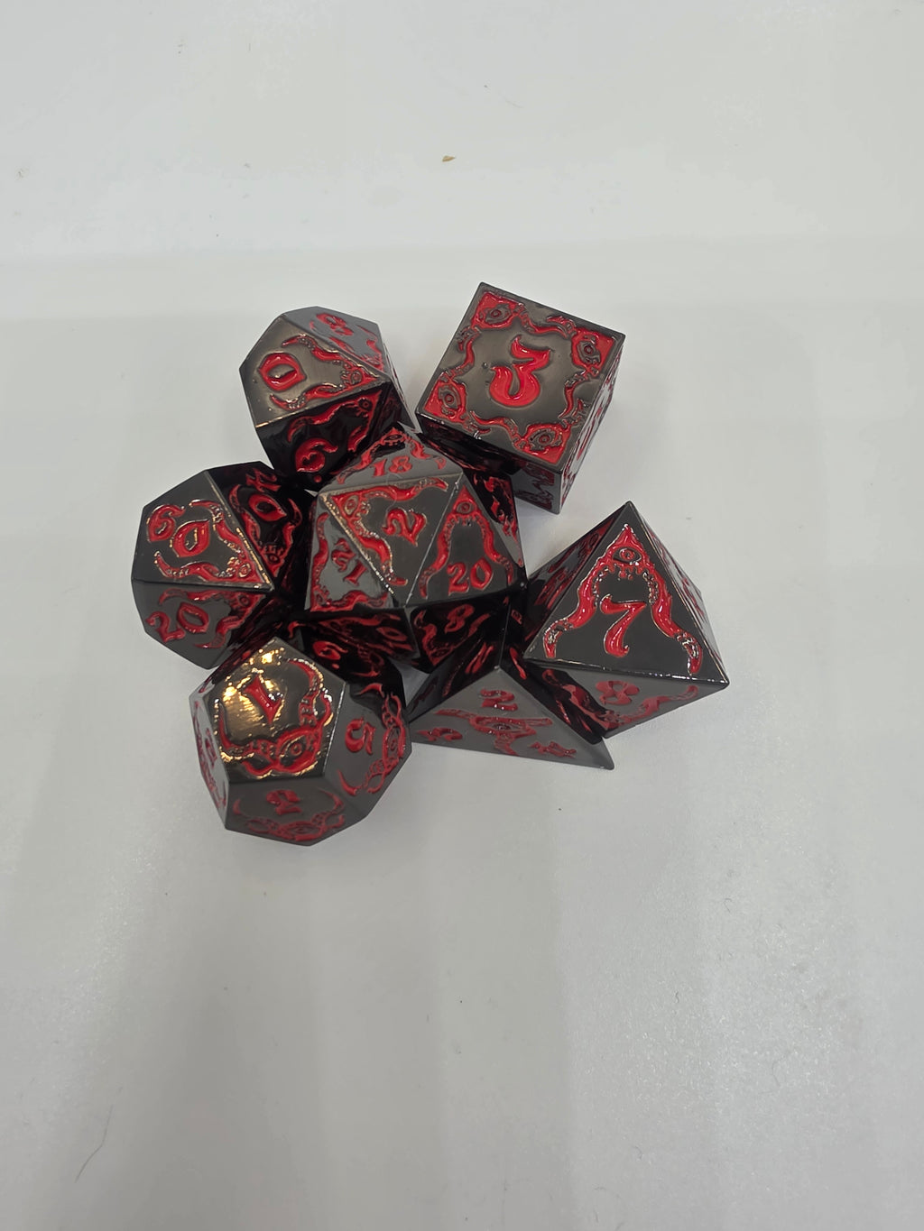 Eldritch Terror metal dice set