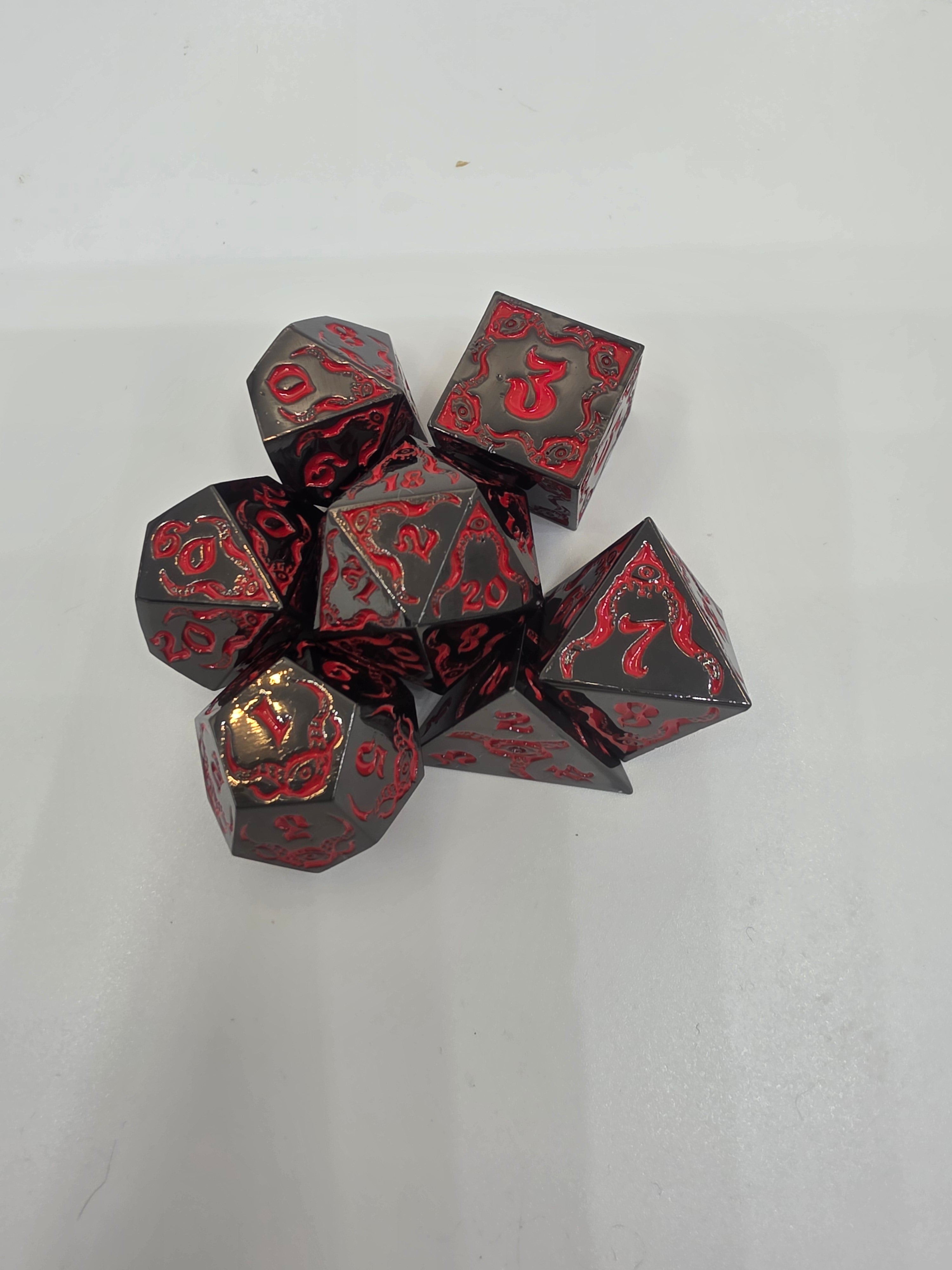 Eldritch Terror metal dice set