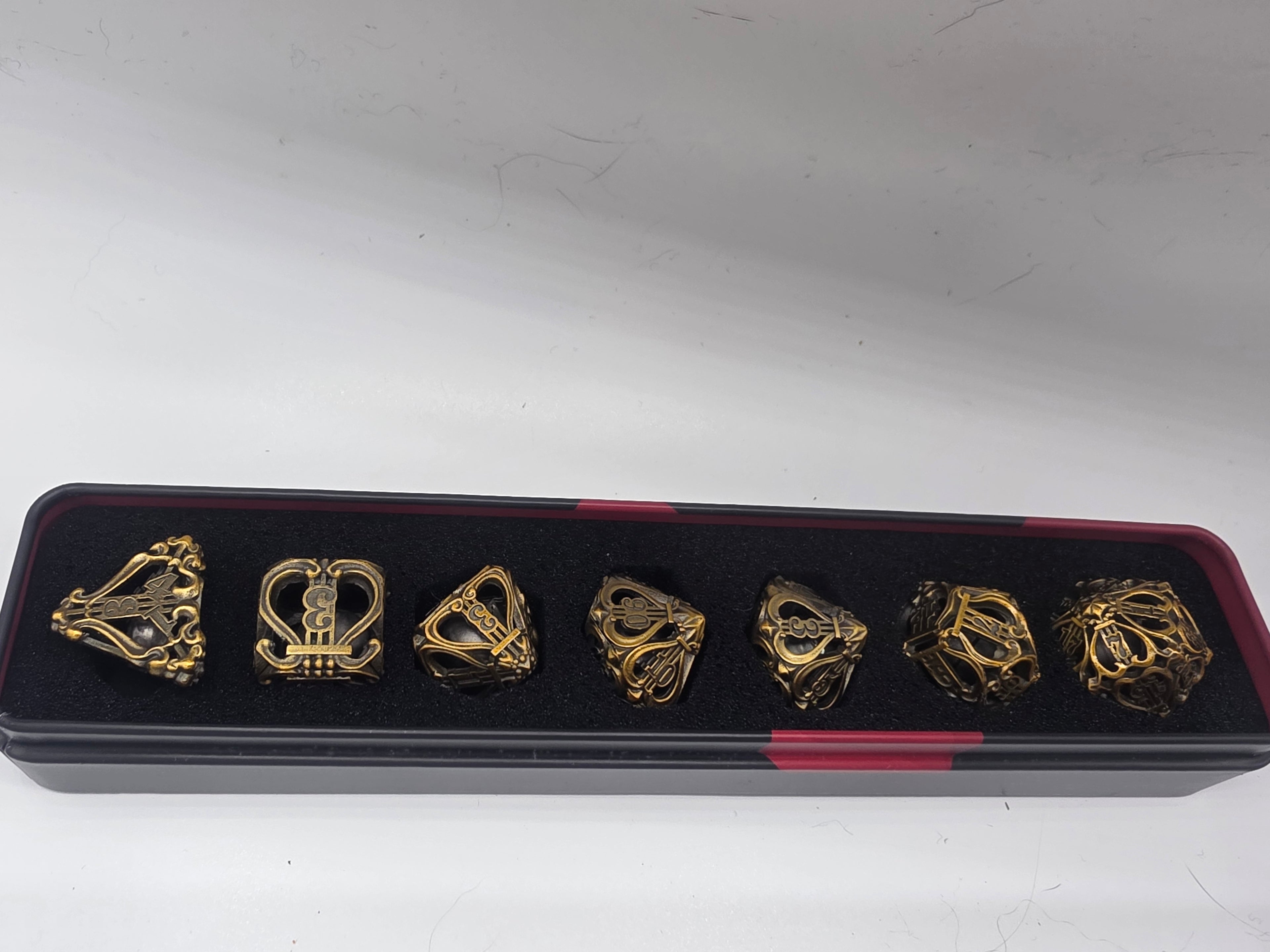 Harp bell dice set