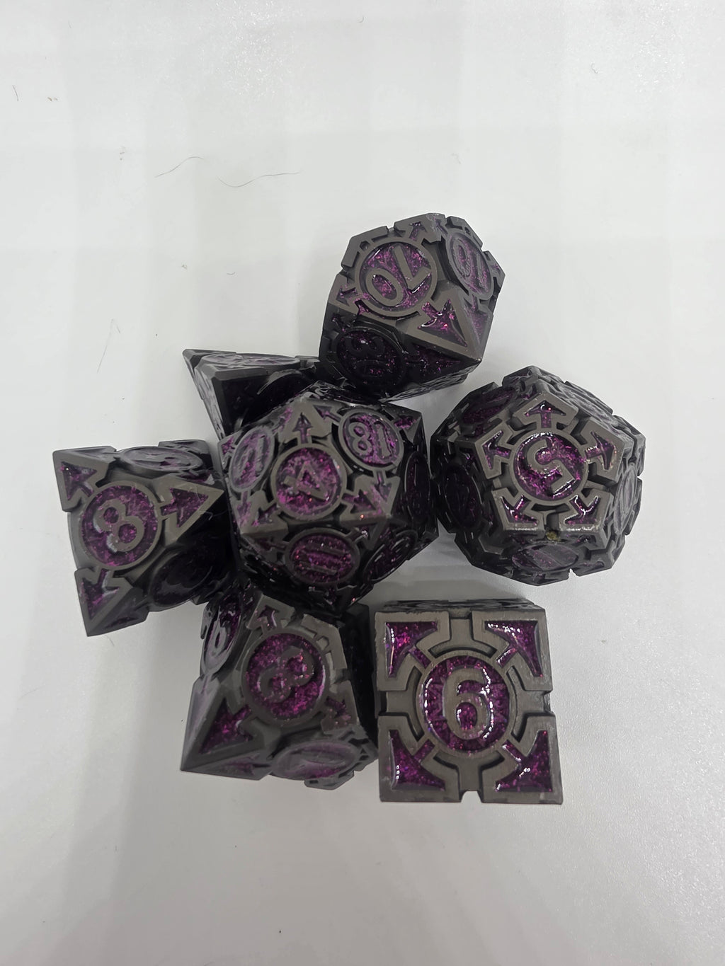 The Arcane solid metal dice set