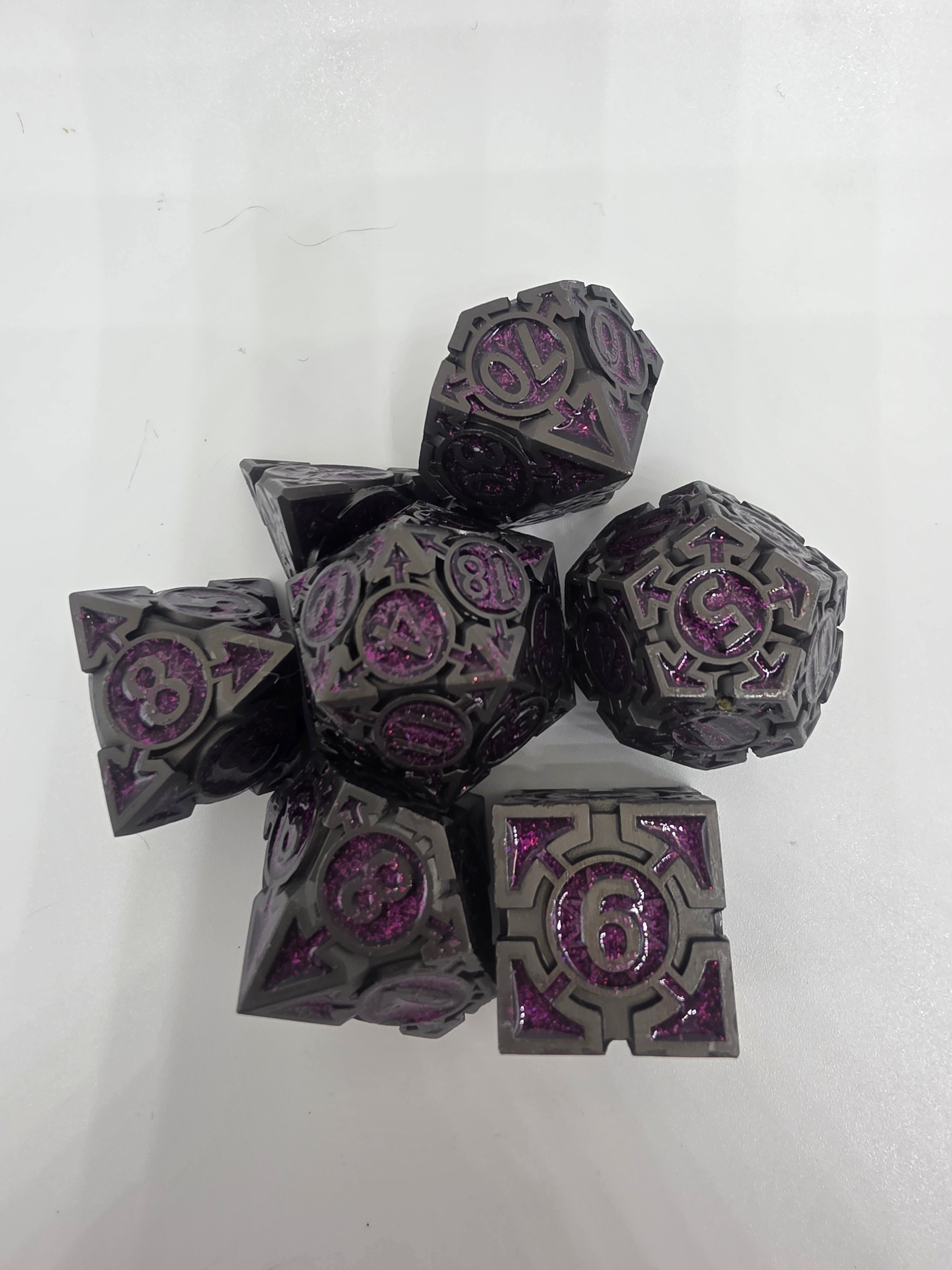 The Arcane solid metal dice set