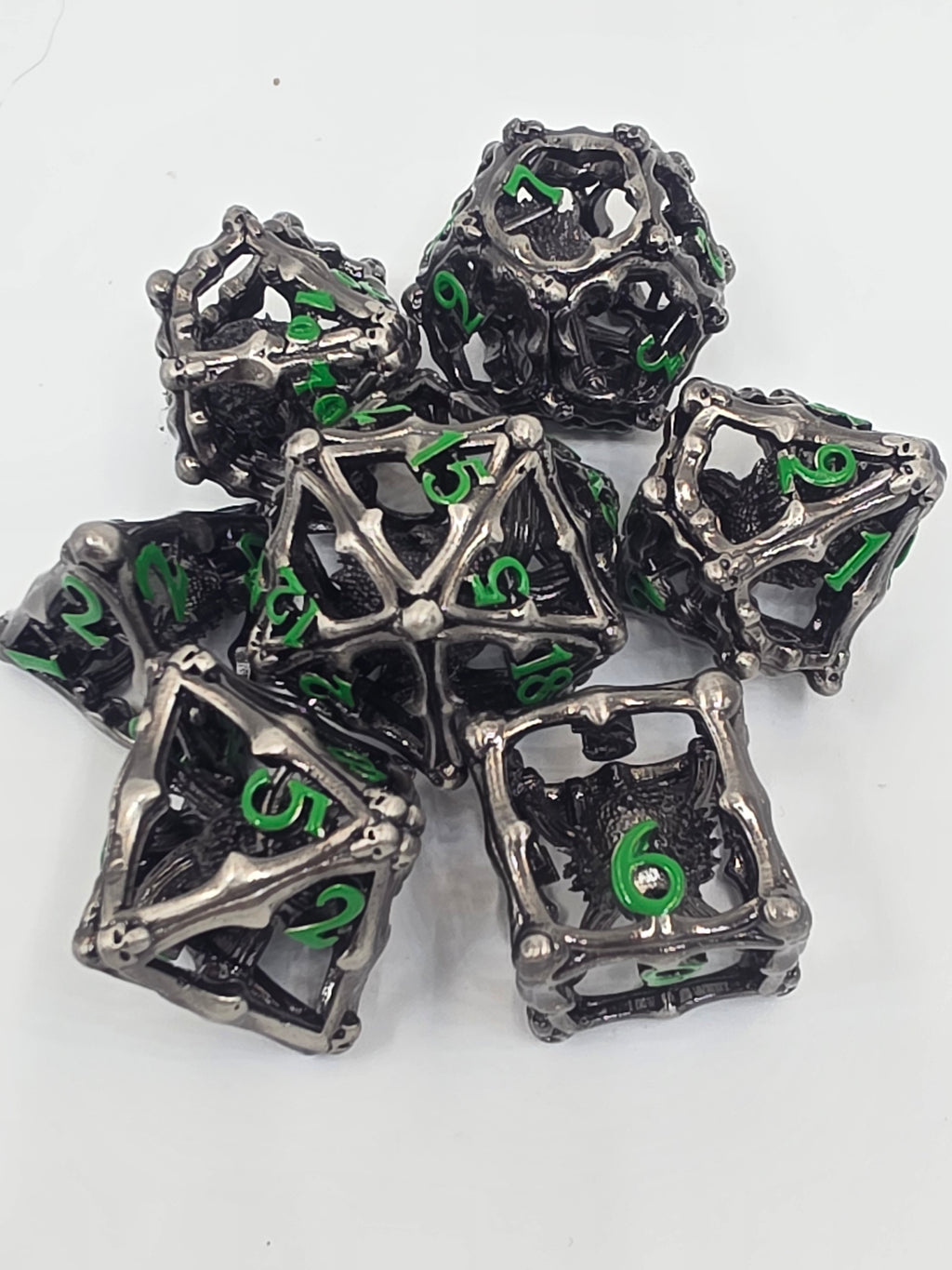 Beholder’s Dread metal hollow dice set