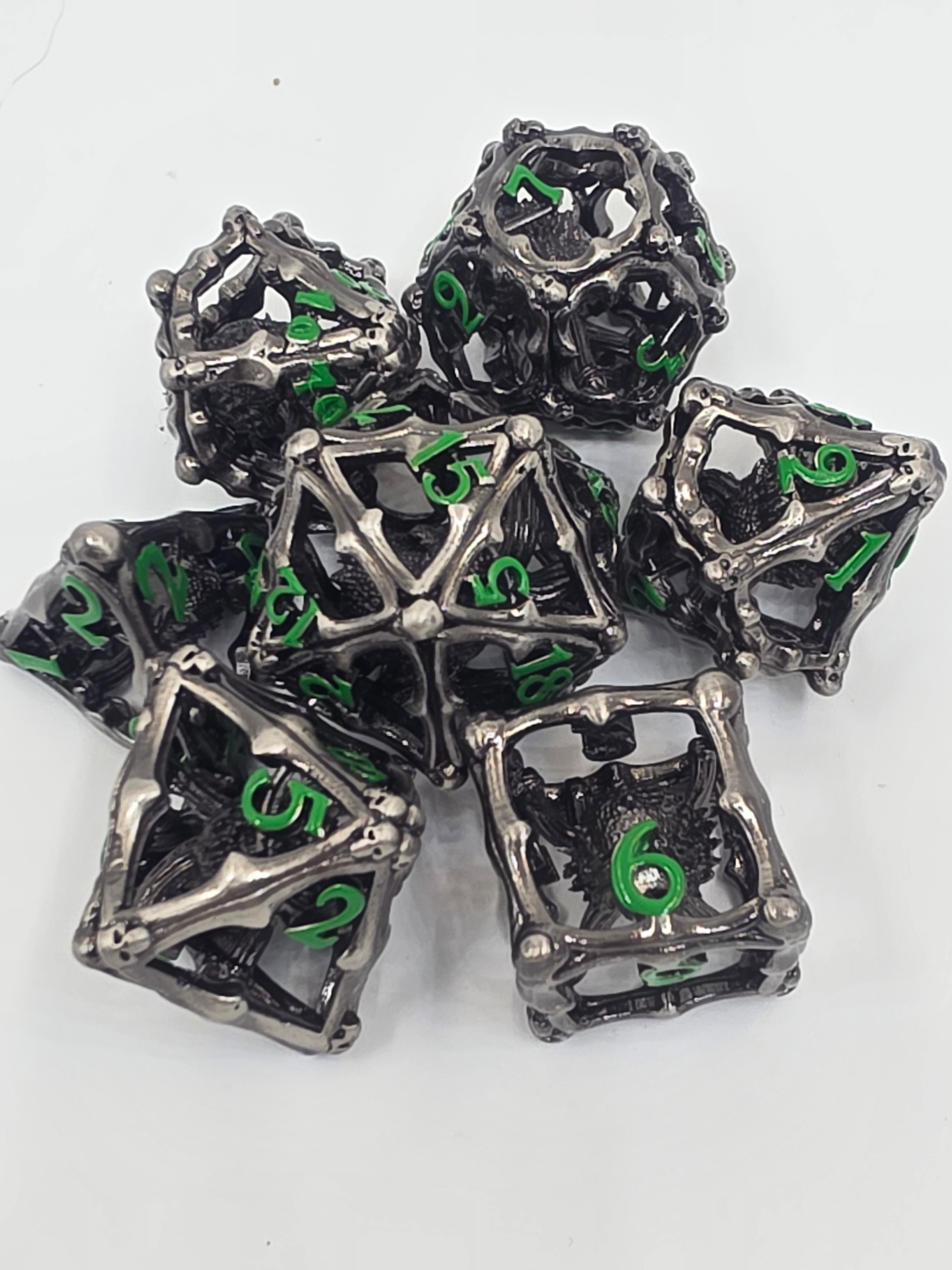 Beholder’s Dread metal hollow dice set