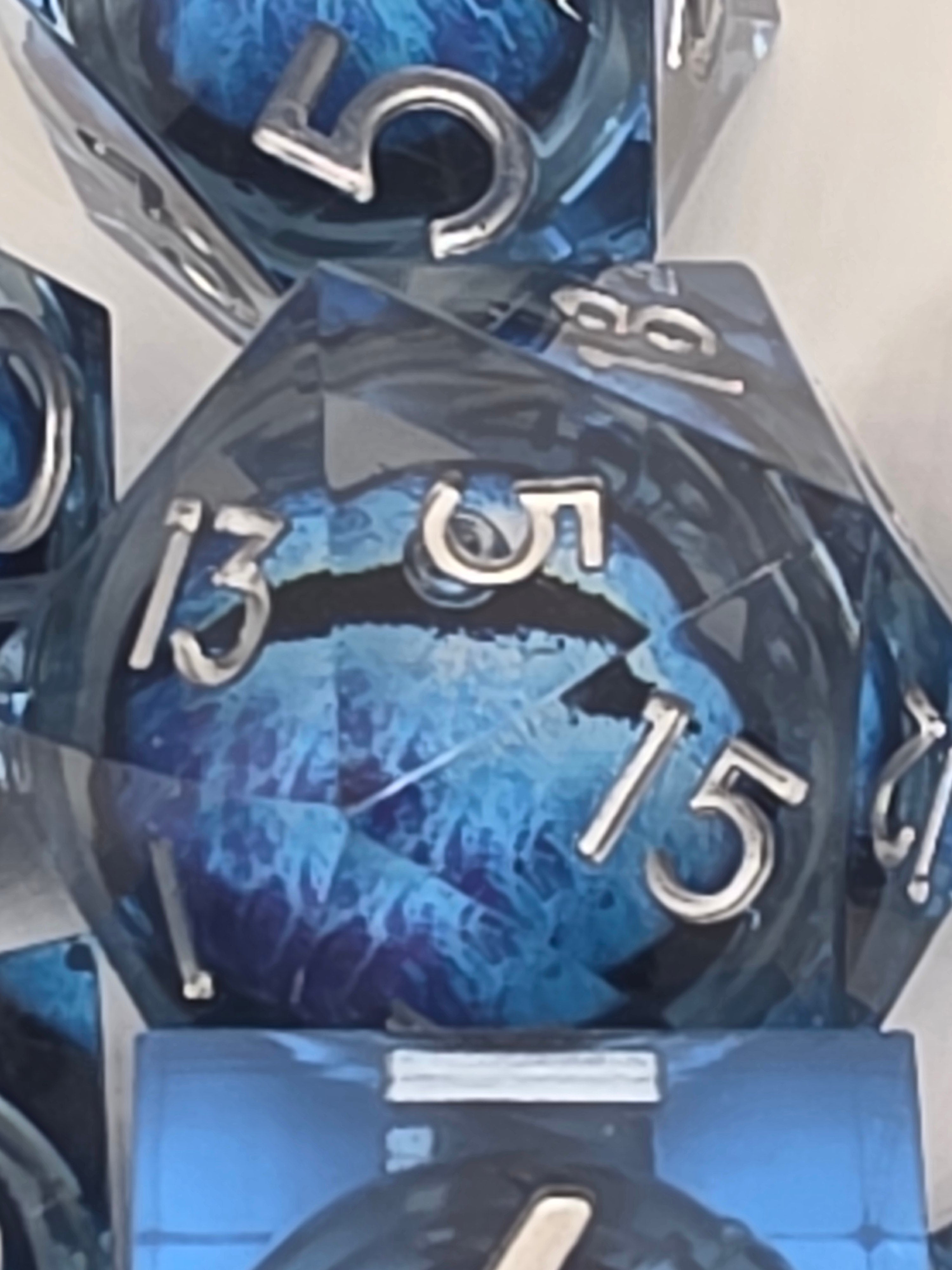 Gaze of the Frost Wyrm liquid core dice set