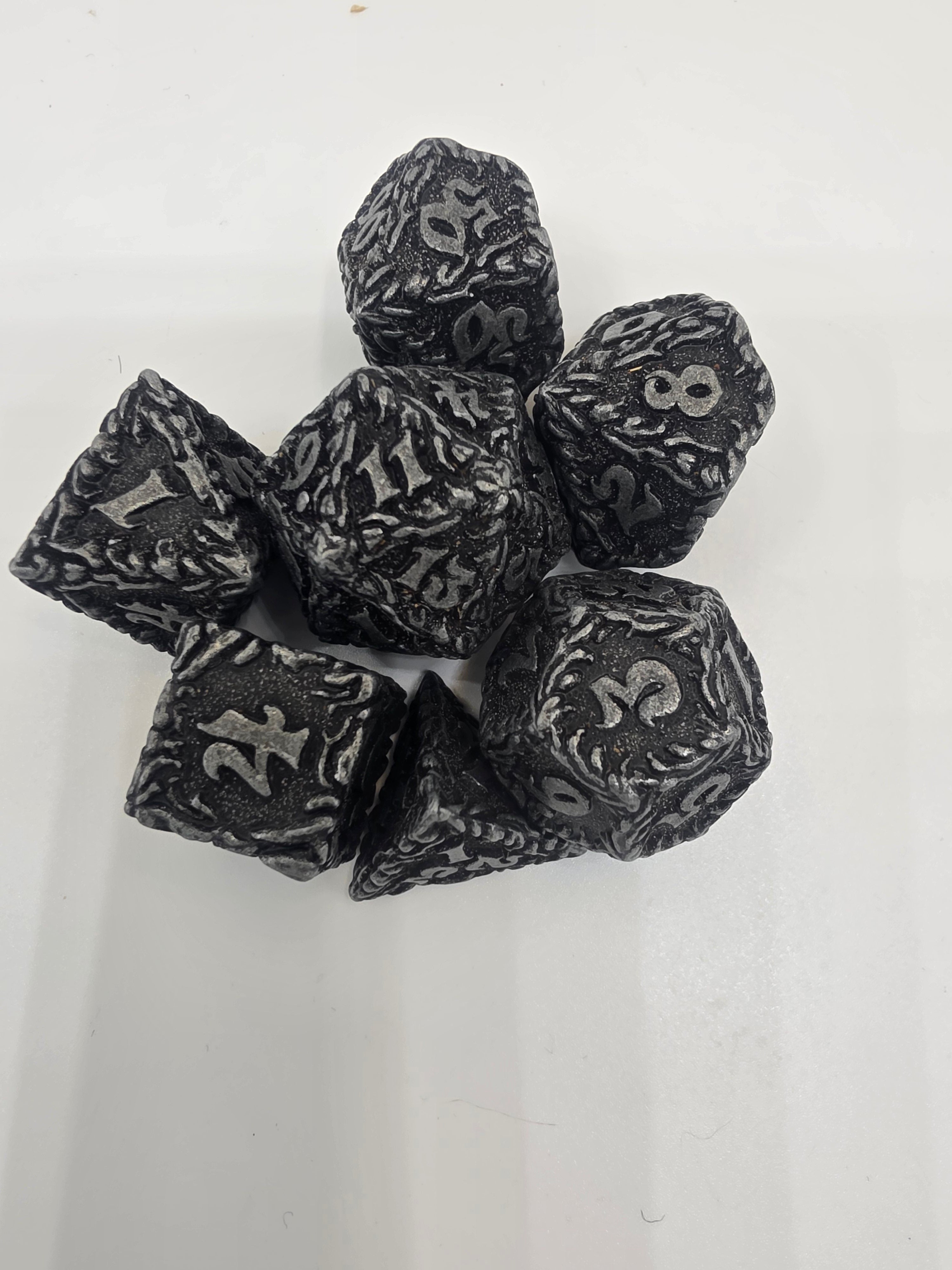 The Gilded Bramble metal dice set