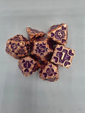 Fancy heart-shaped dice set