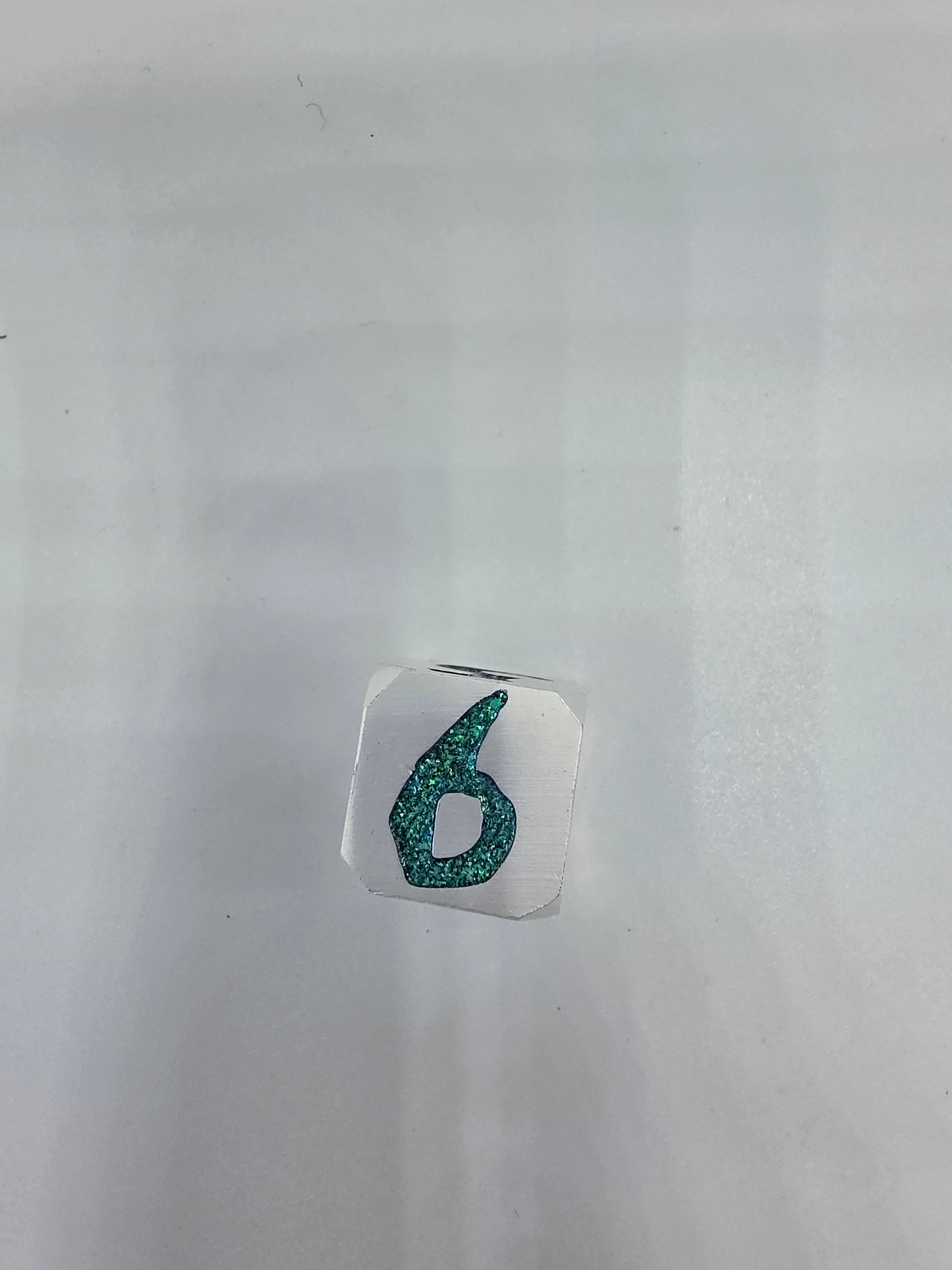 Glitter dice set