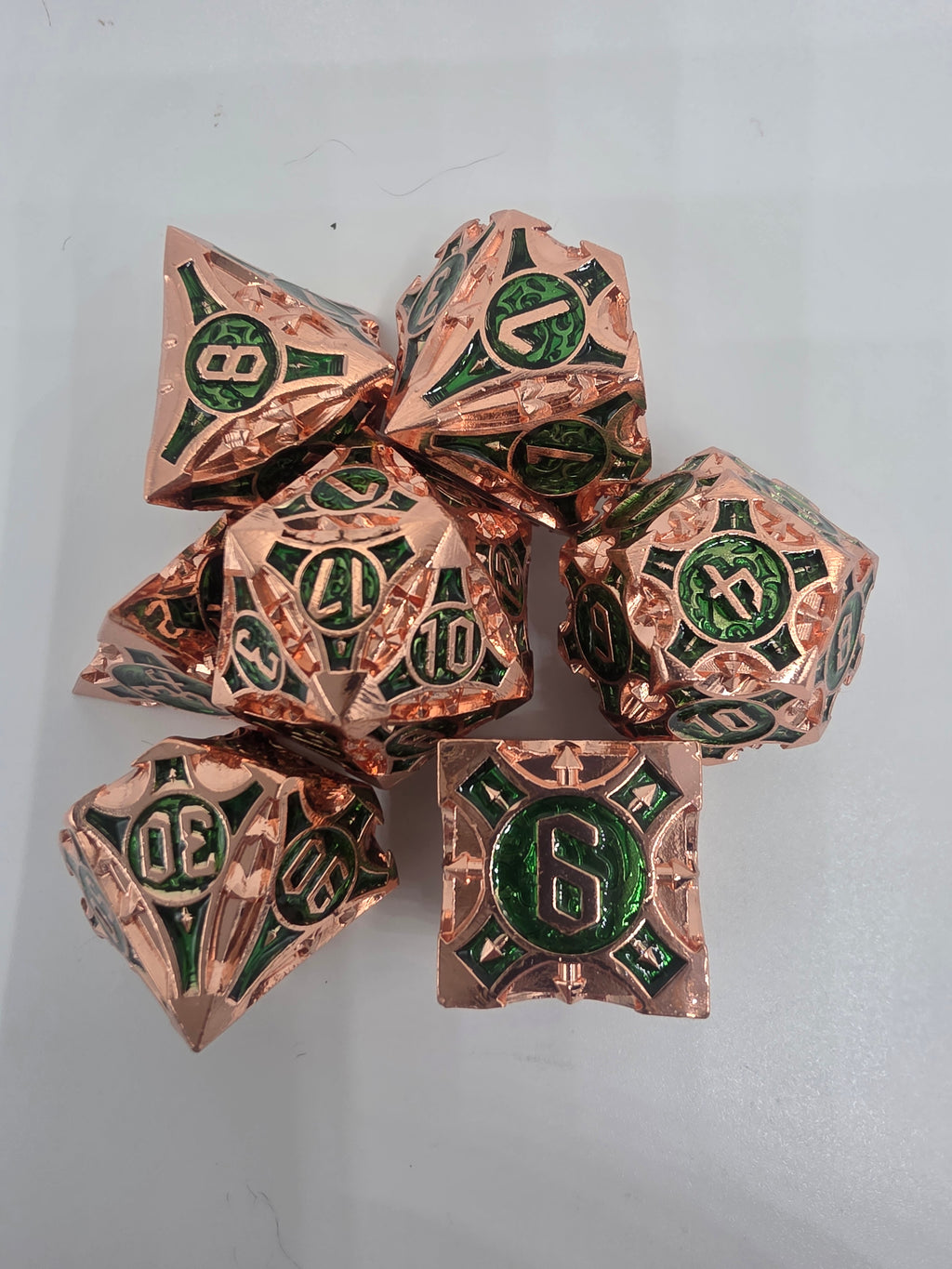 The Arcane solid metal dice set