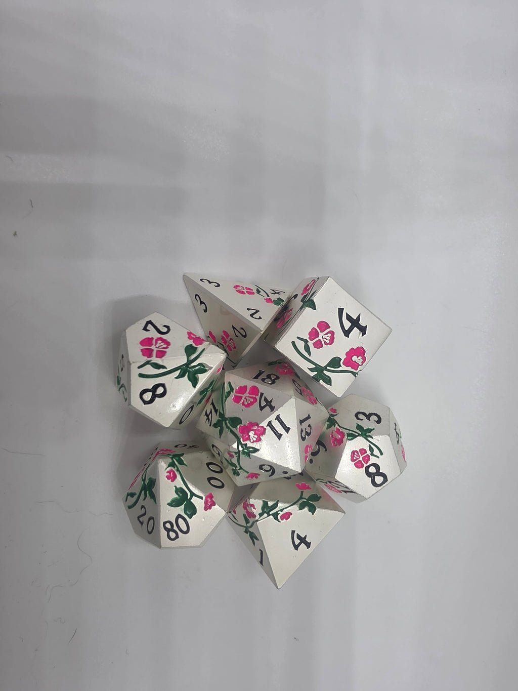 Solid metal flower day set