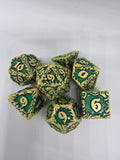 The Gilded Bramble metal dice set