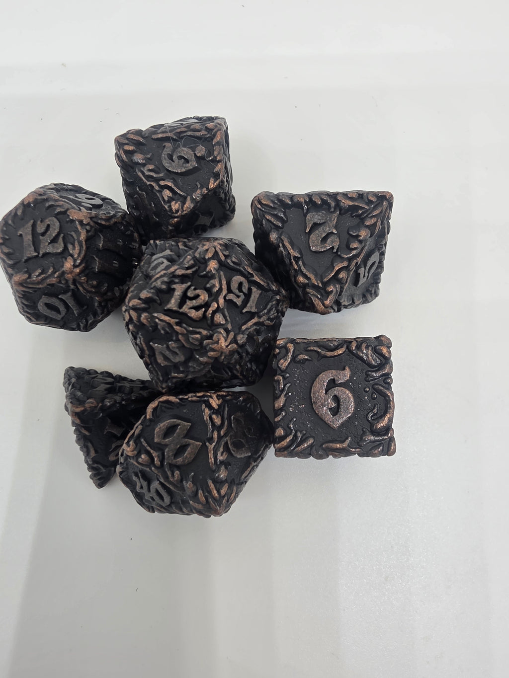 The Gilded Bramble metal dice set