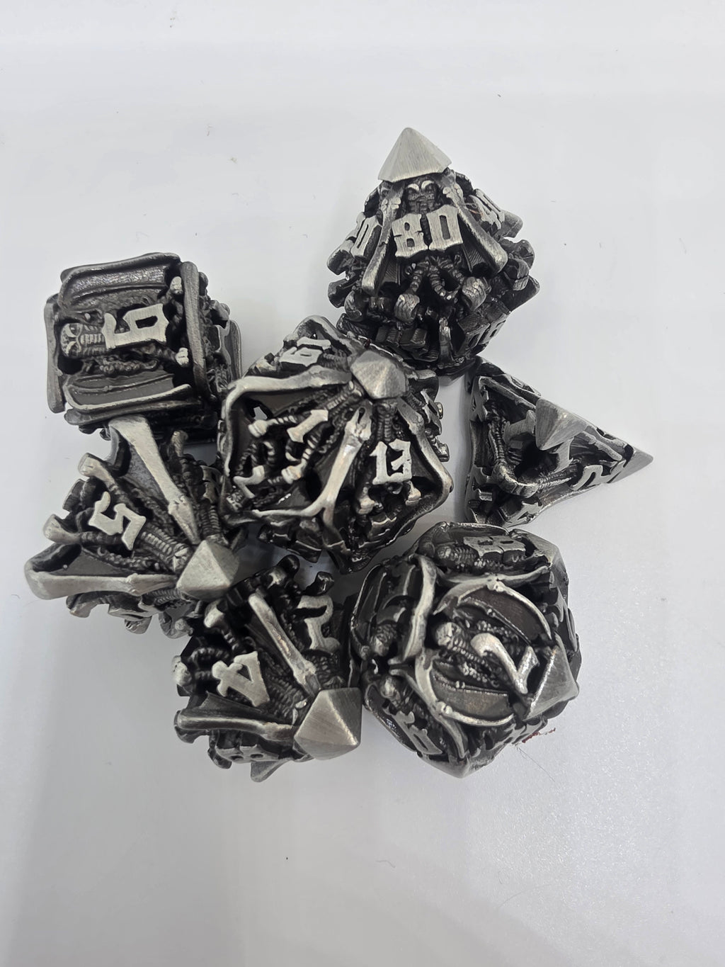 Crypt-Keeper’s Cast hollow metal dice set