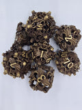 Hollow dragon dice set