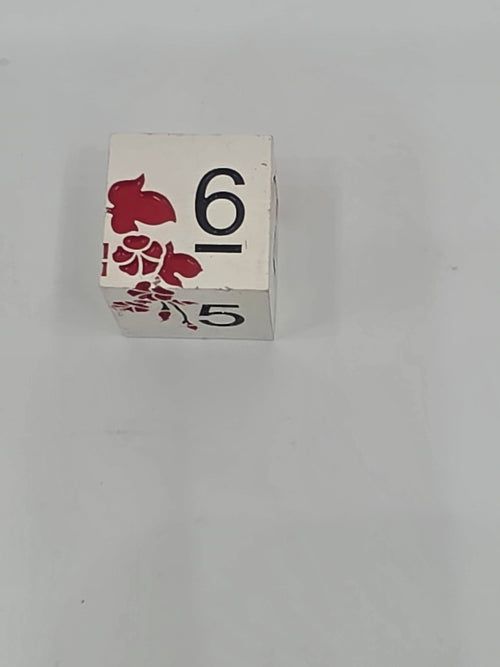 Crimson Garden solid metal Dice set