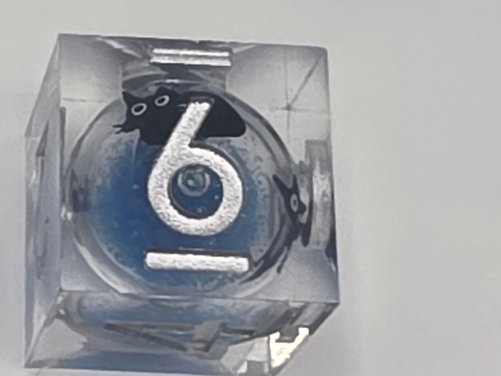 Cat liquid core dice set