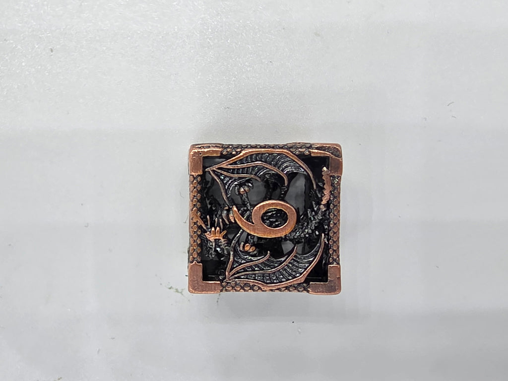 Intricate Dragon Filigree Hollow metal dice set