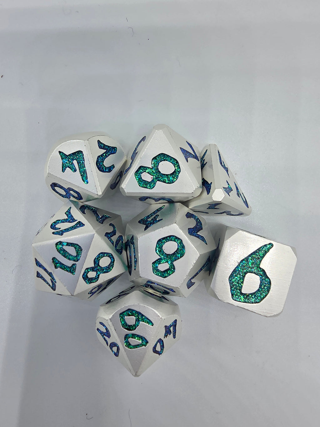 Glitter dice set
