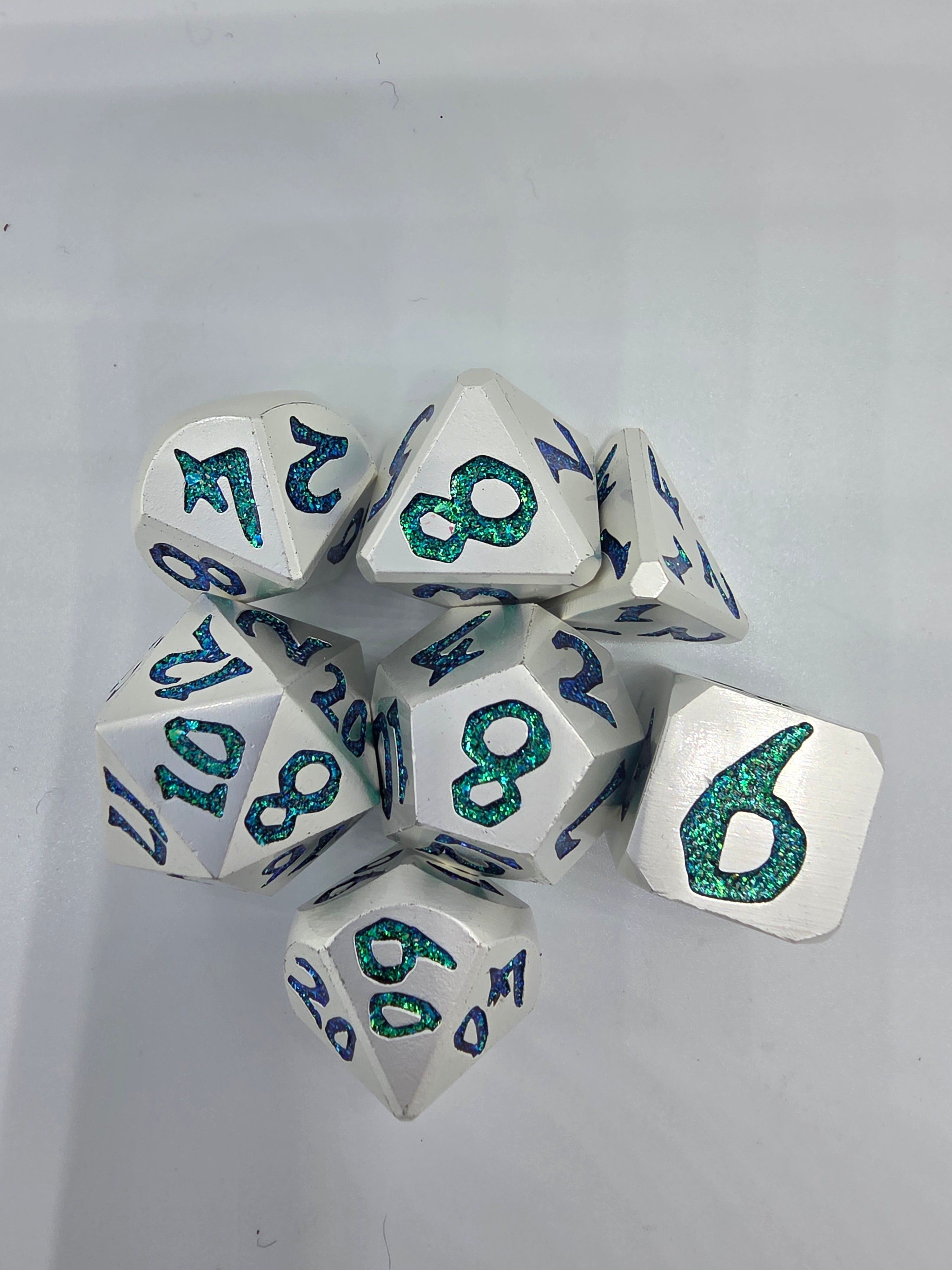 Glitter dice set