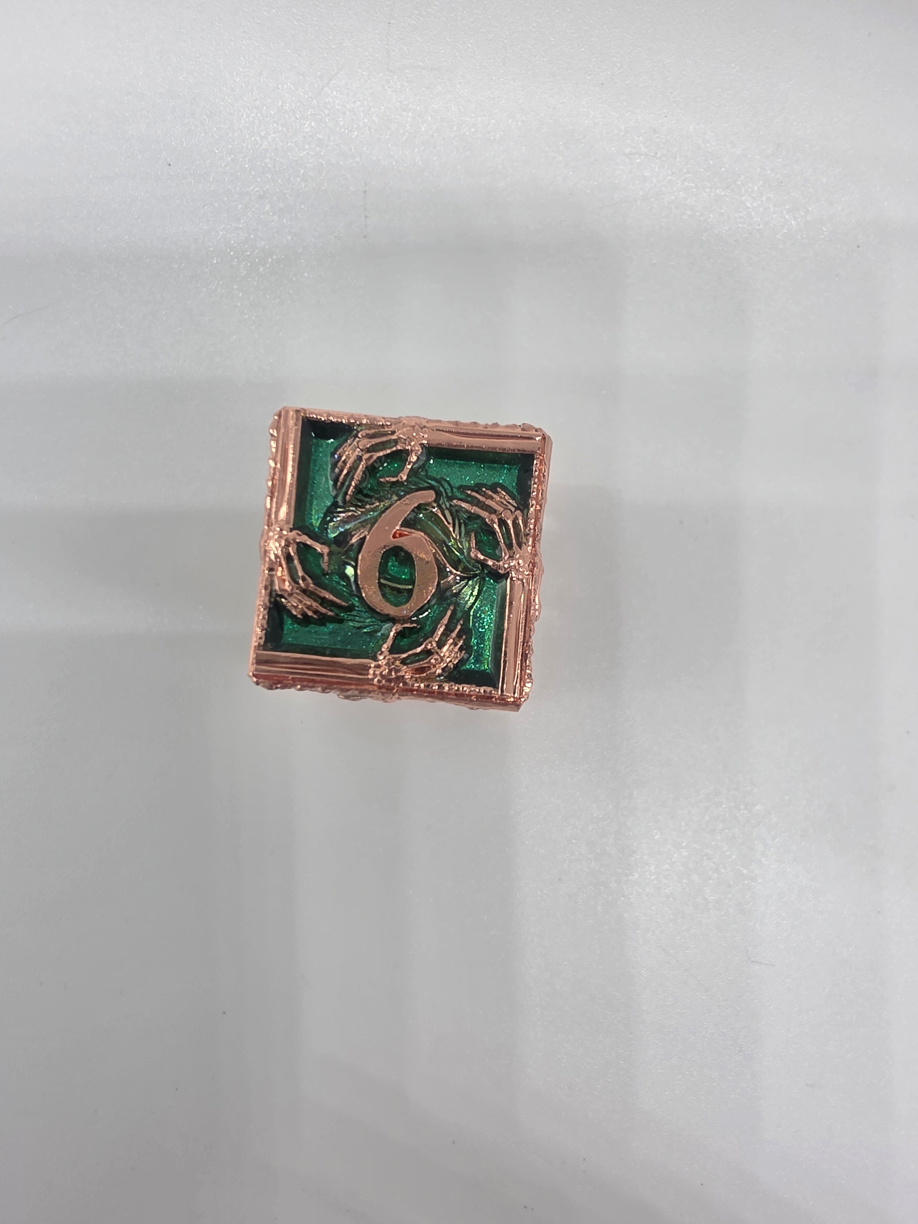 Hands on metal dice set