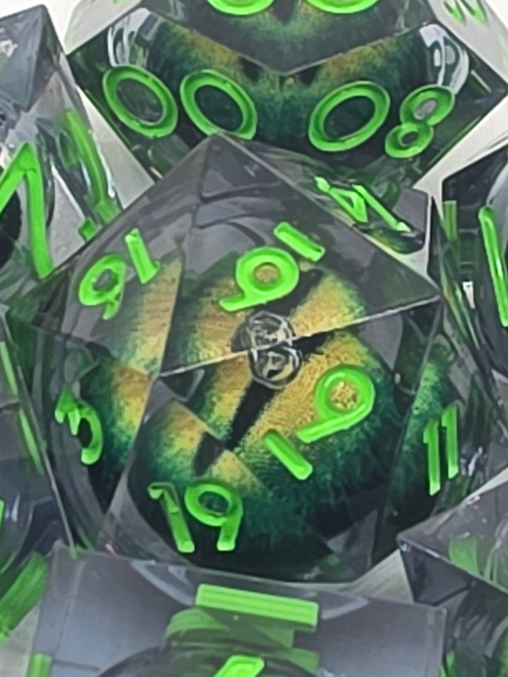Eye of the Beholder’s Kin liquid core dice set