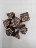 Weapon solid metal dice set