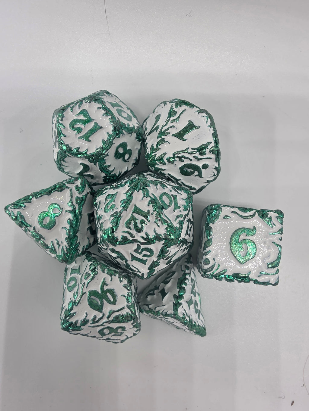 The Gilded Bramble metal dice set