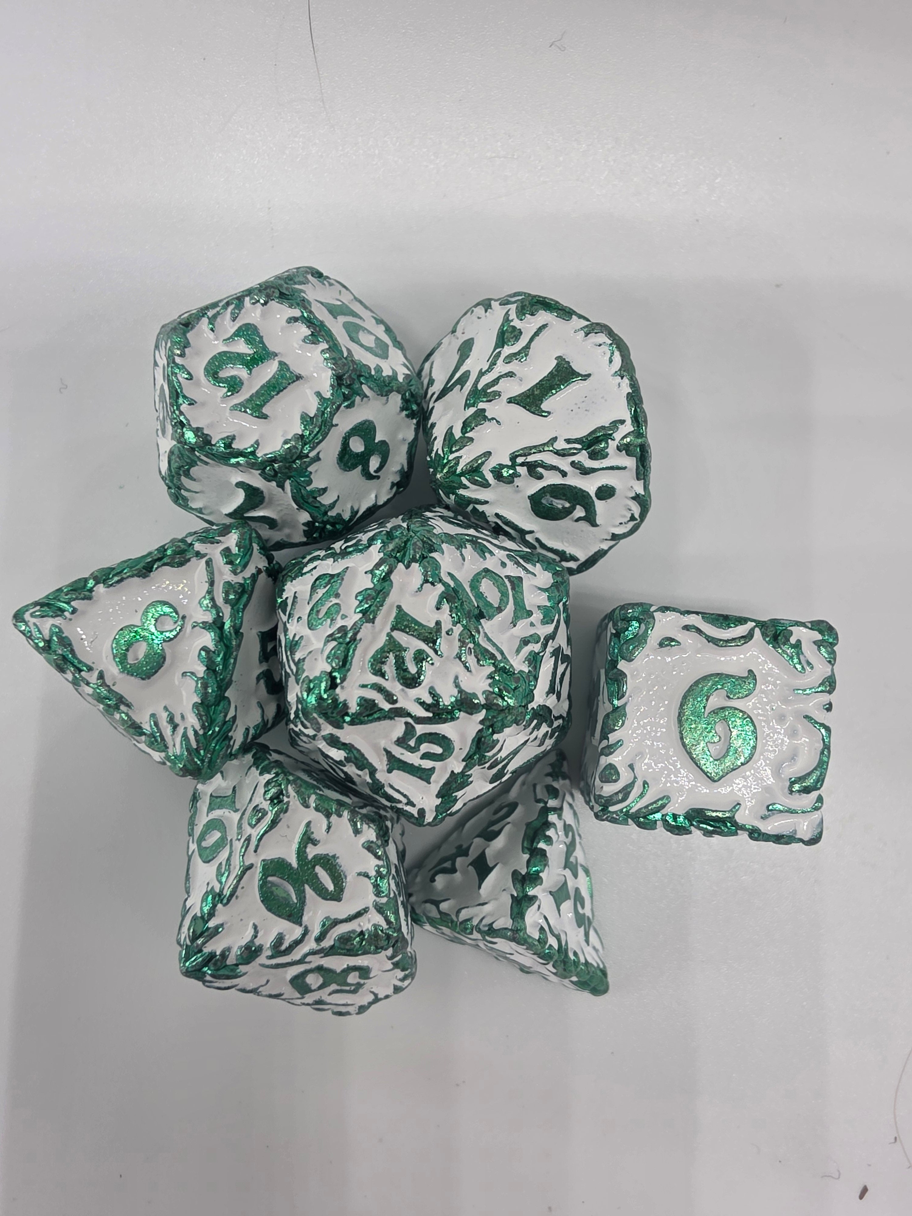 The Gilded Bramble metal dice set