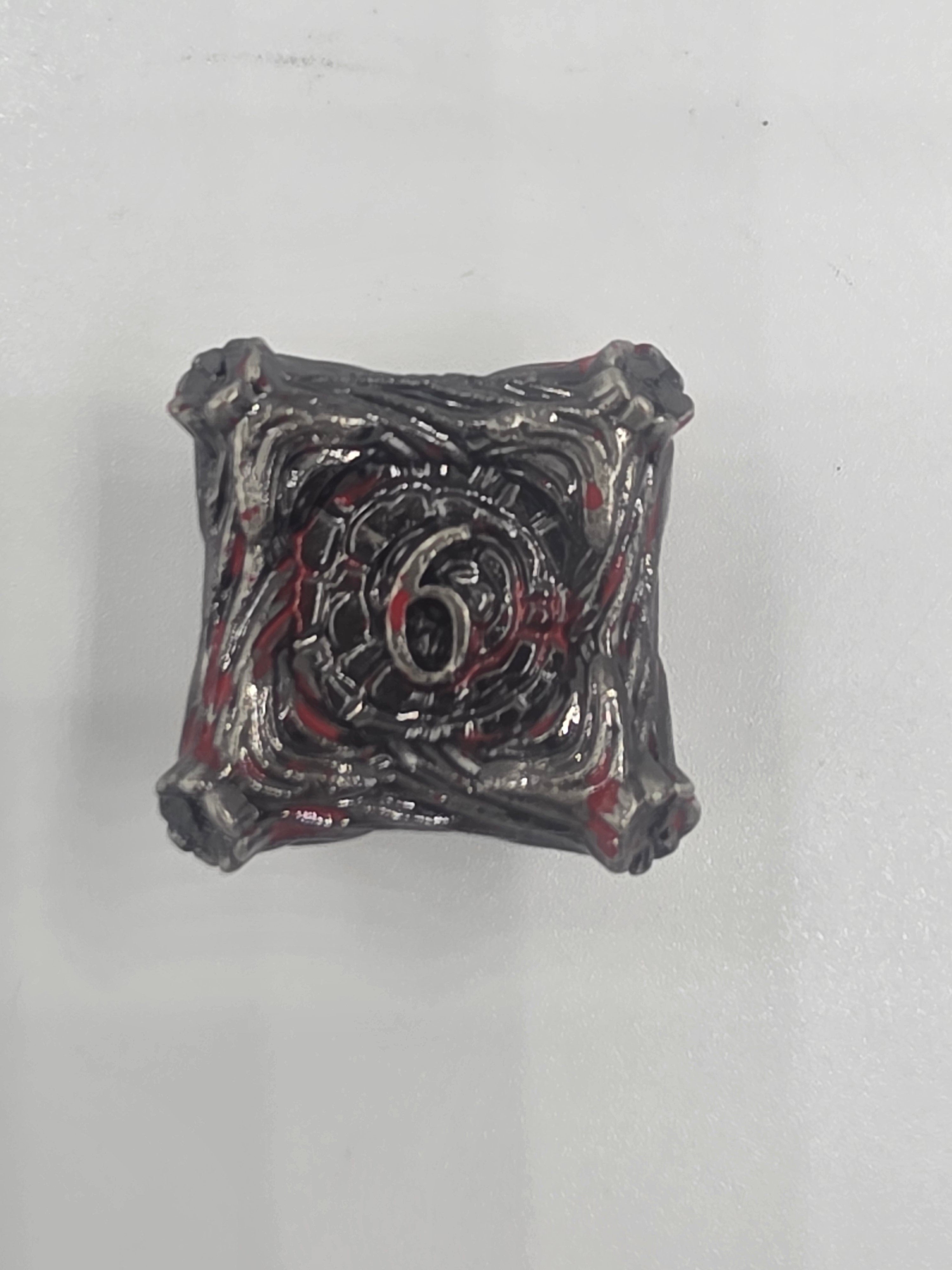 Solid metal wood dice